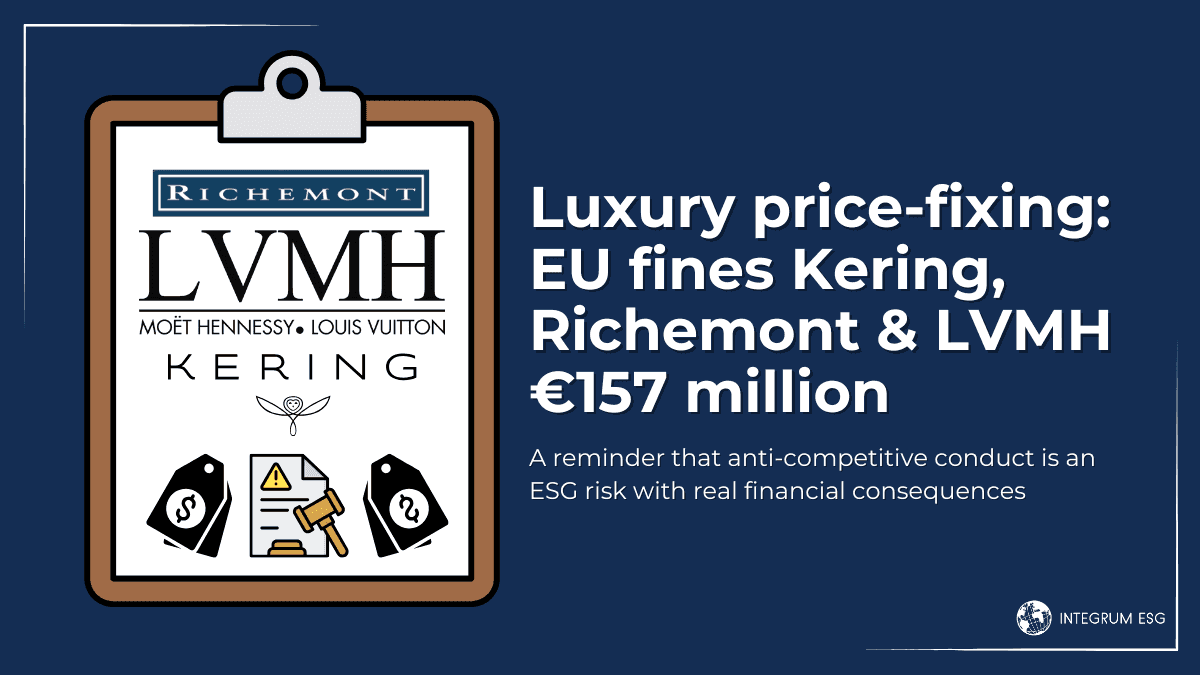 Luxury price-fixing: EU fines Kering, Richemont & LVMH €157 million