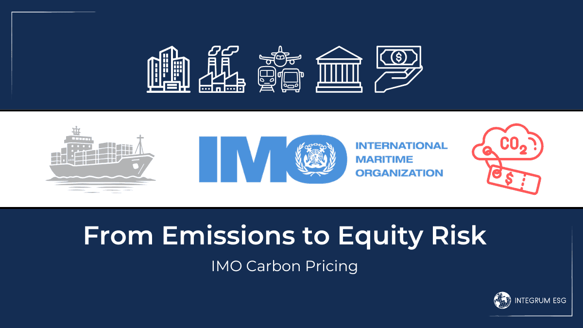 From Emissions to Equity Risk: IMO Carbon Pricing