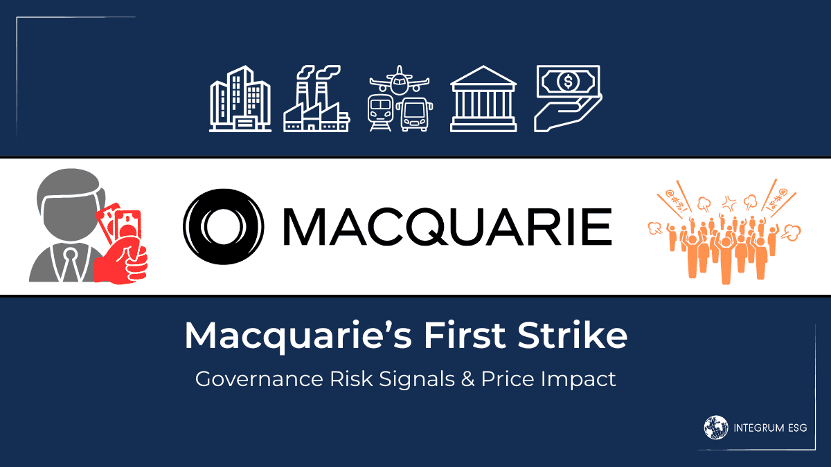 Macquarie’s First Strike - Governance Risk Signals & Price Impact
